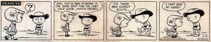peanuts daily strip 11-5-51 - sold