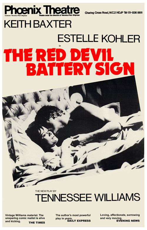 The Red Devil Battery Sign